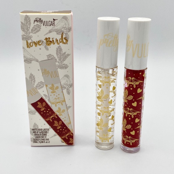 Pretty Vulgar, Love Birds Lip Duo Matte Liquid Lipstick & Lip Gloss BNIB - Picture 1 of 6